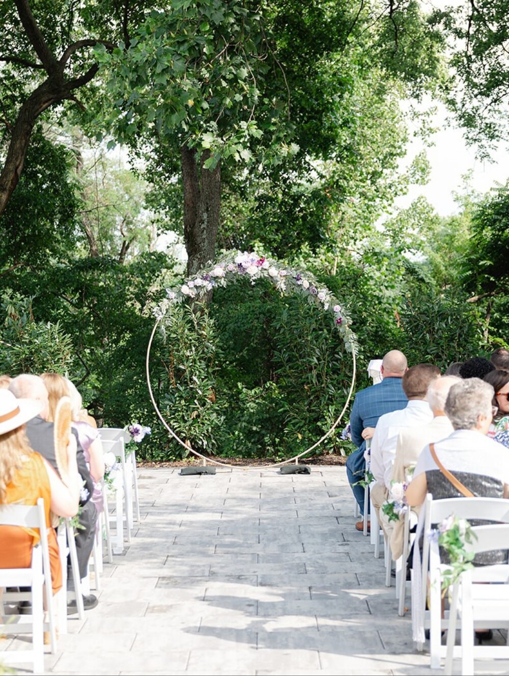 Ceremony Party Gold Metal Arch Hoop